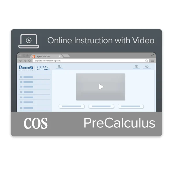 PreCalculus Online Instruction with Video