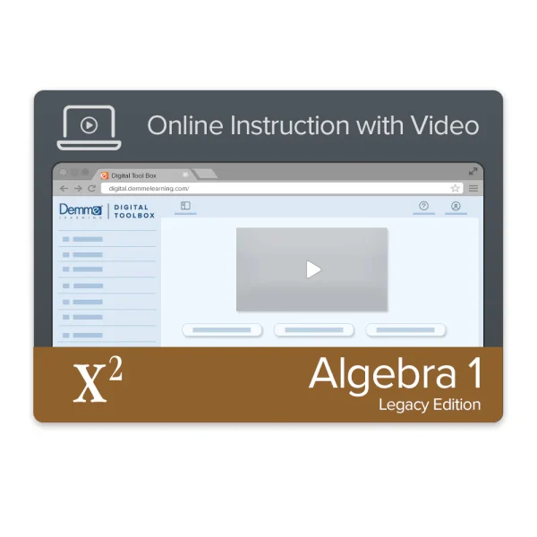 Algebra 1 Instruction with Video