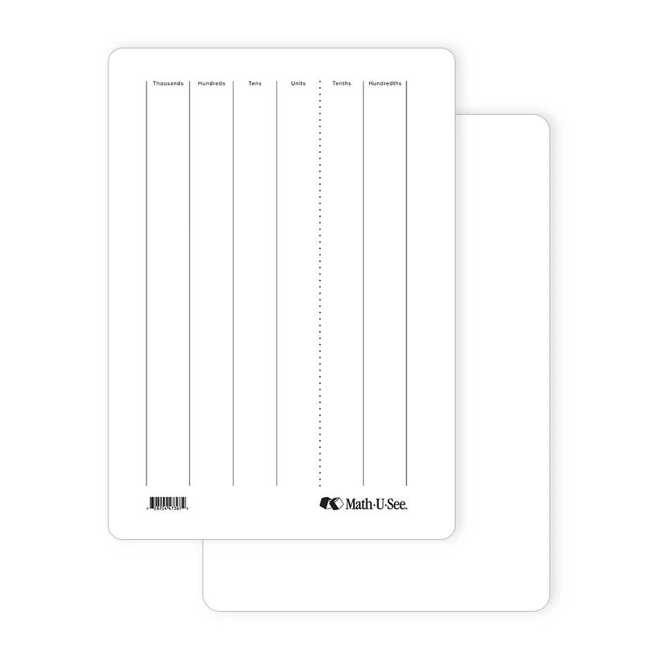Place Value Whiteboard